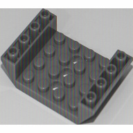 Lego kostka (kostička) 6x4 sklon (šikmá) 2x45° invertovaná, purpurová (6185299)